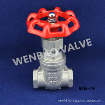 200wog 1/2 &quot;Stainless Steel CF8m Thread Gate Valve